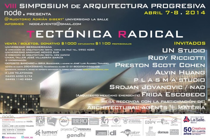 VIII Simposium de Arquitectura Progresiva - Tectónica Radical